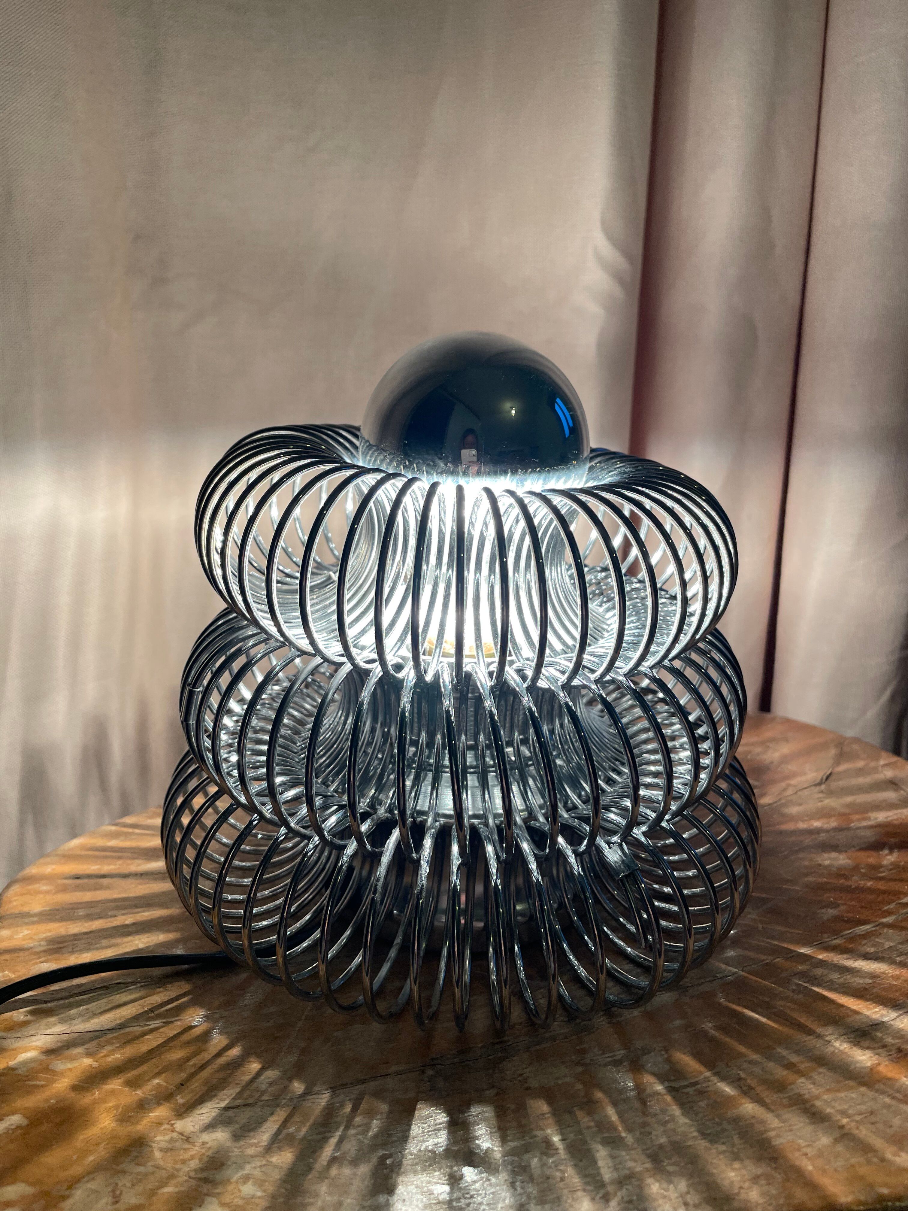 Philippe Rogier spring lamp for Oxar 1970s