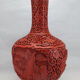Chinese vase in red lacquer
