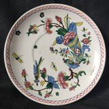 Superb 1870 / Gien earthenware / cornucopia saucer