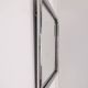 Vintage 60's wall mirror in chrome metal italian design