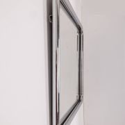 Vintage 60's wall mirror in chrome metal italian design