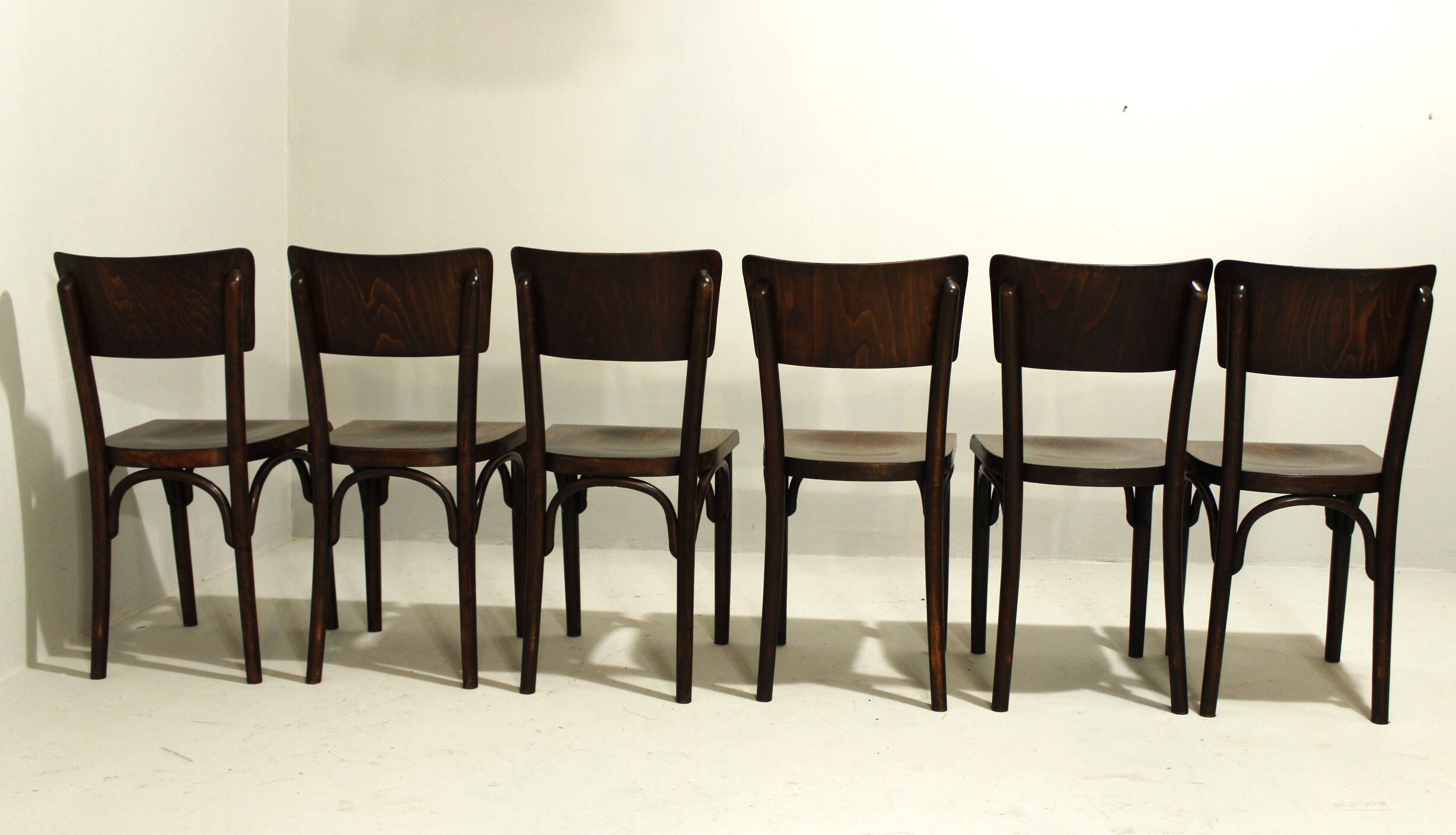 Pub Chairs from Thonet, 1930s, Set of 6, II
