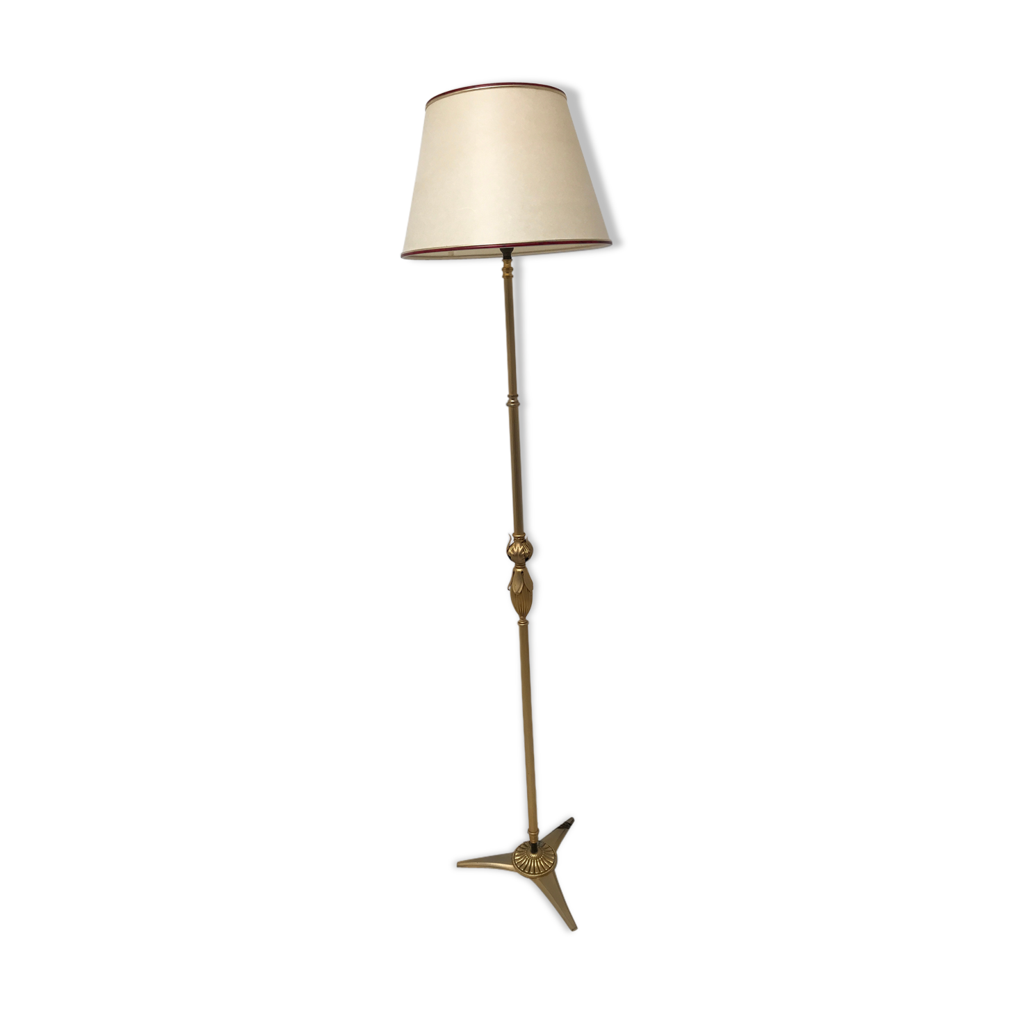 Vintage golden brass lamp anne 50