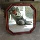 Vintage Italian octagonal mirror from the 60s