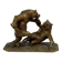 Christophe FRATIN (1801–1864) " Le combat d'ours" sculpture en bronze XIXe