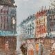 Oil painting of a Parisian scene.