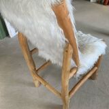 Chaise fausse fourrure