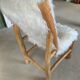 Faux fur chair