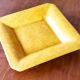 Yellow ceramic ashtray/trinket dish