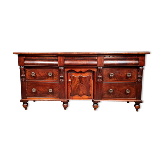 Victorian chest of drawers or mahogany sideboard around 1850