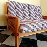Scandinavian sofa in solid pine 1960