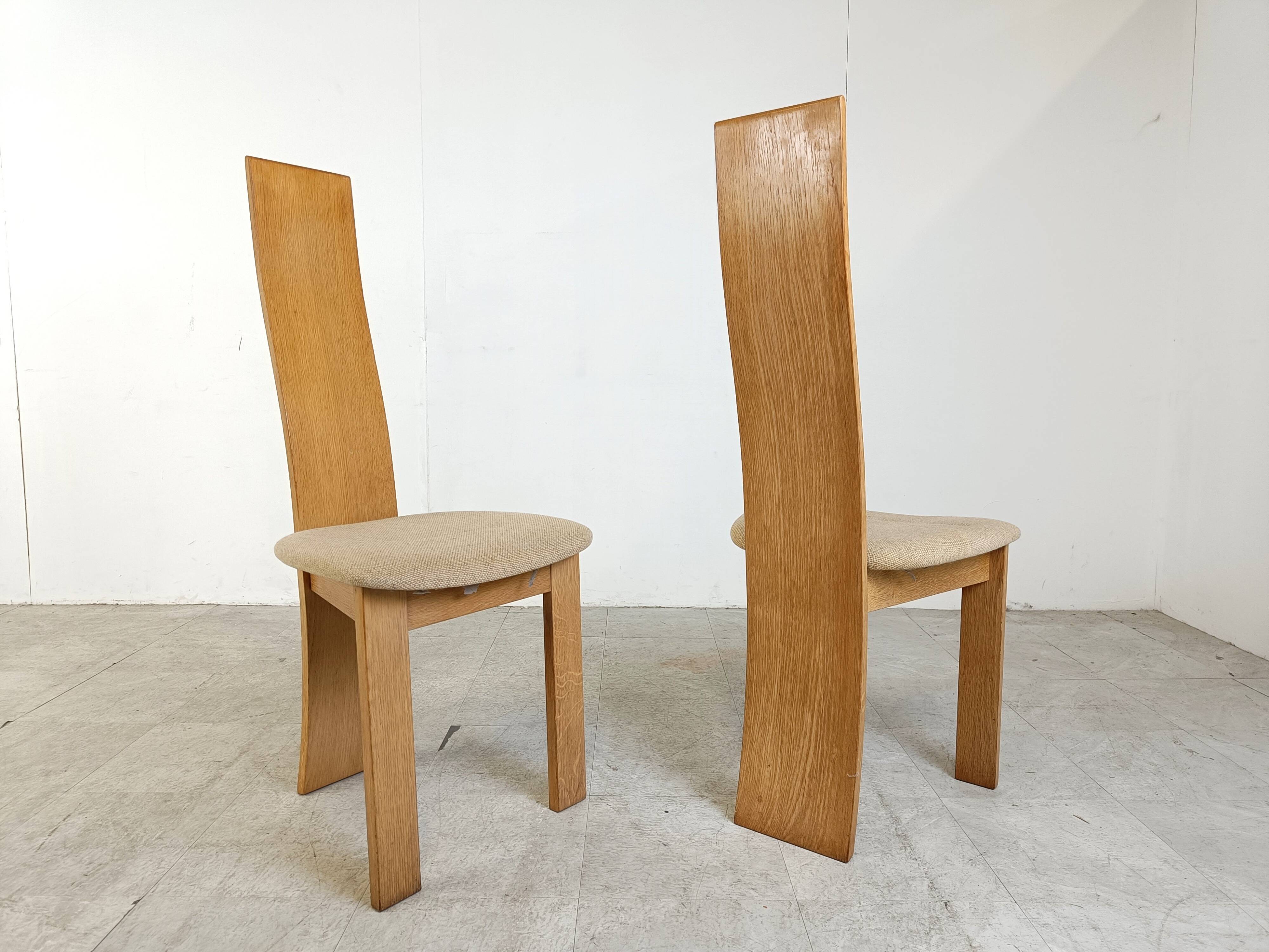 Set of 6 dining chairs by Rob & Dries van den Berghe, 1980s