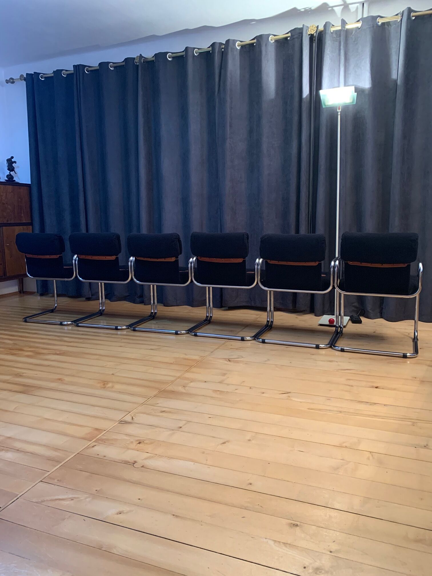 Set of six chairs by Guido Faleschini, i4 Mariani, Italy, 1970s