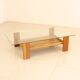 "Sapporo" walnut coffee table by Mario Marenco for Mobil Girgi 70's