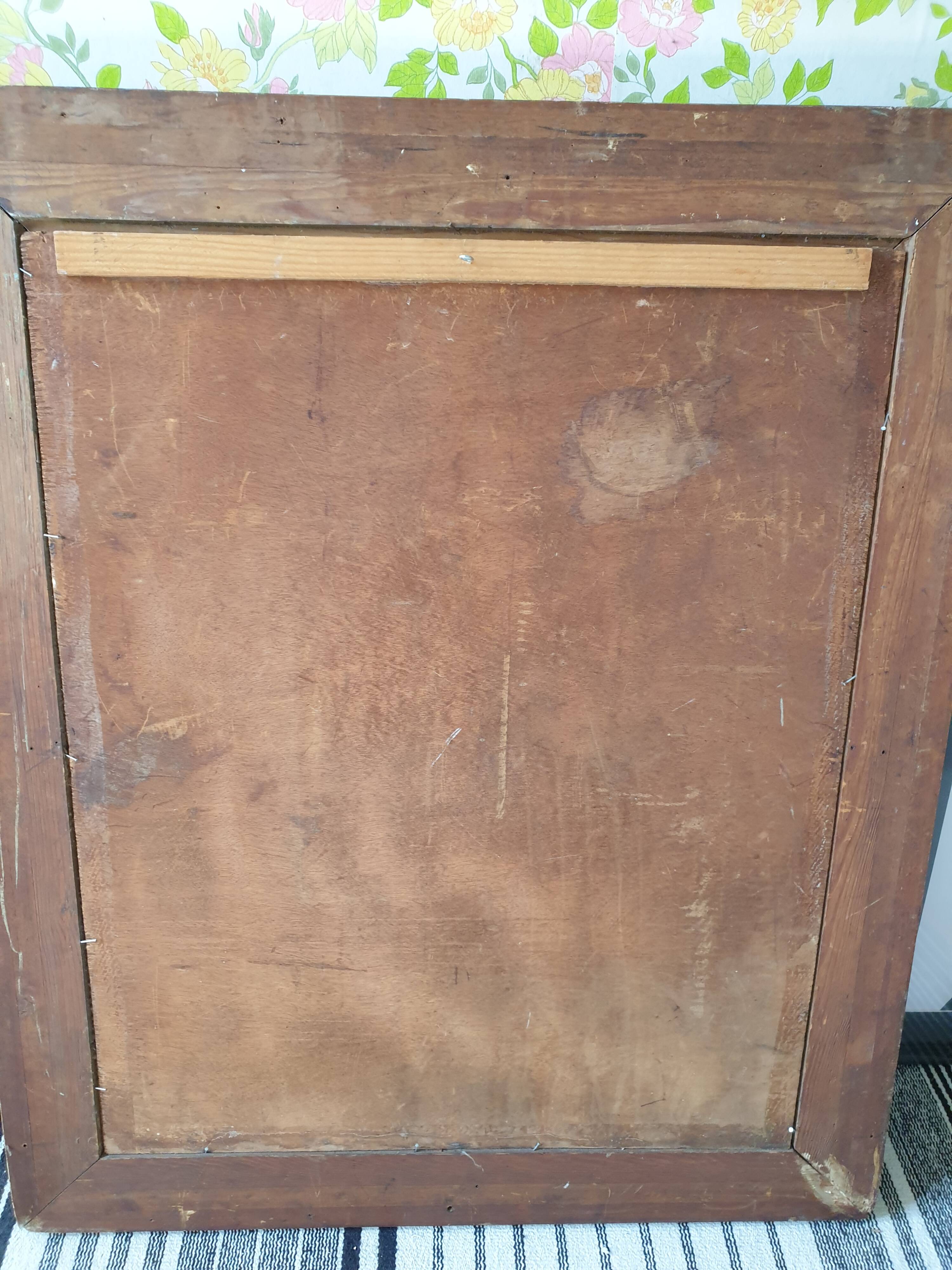 Classic antique mirror in gilded wood