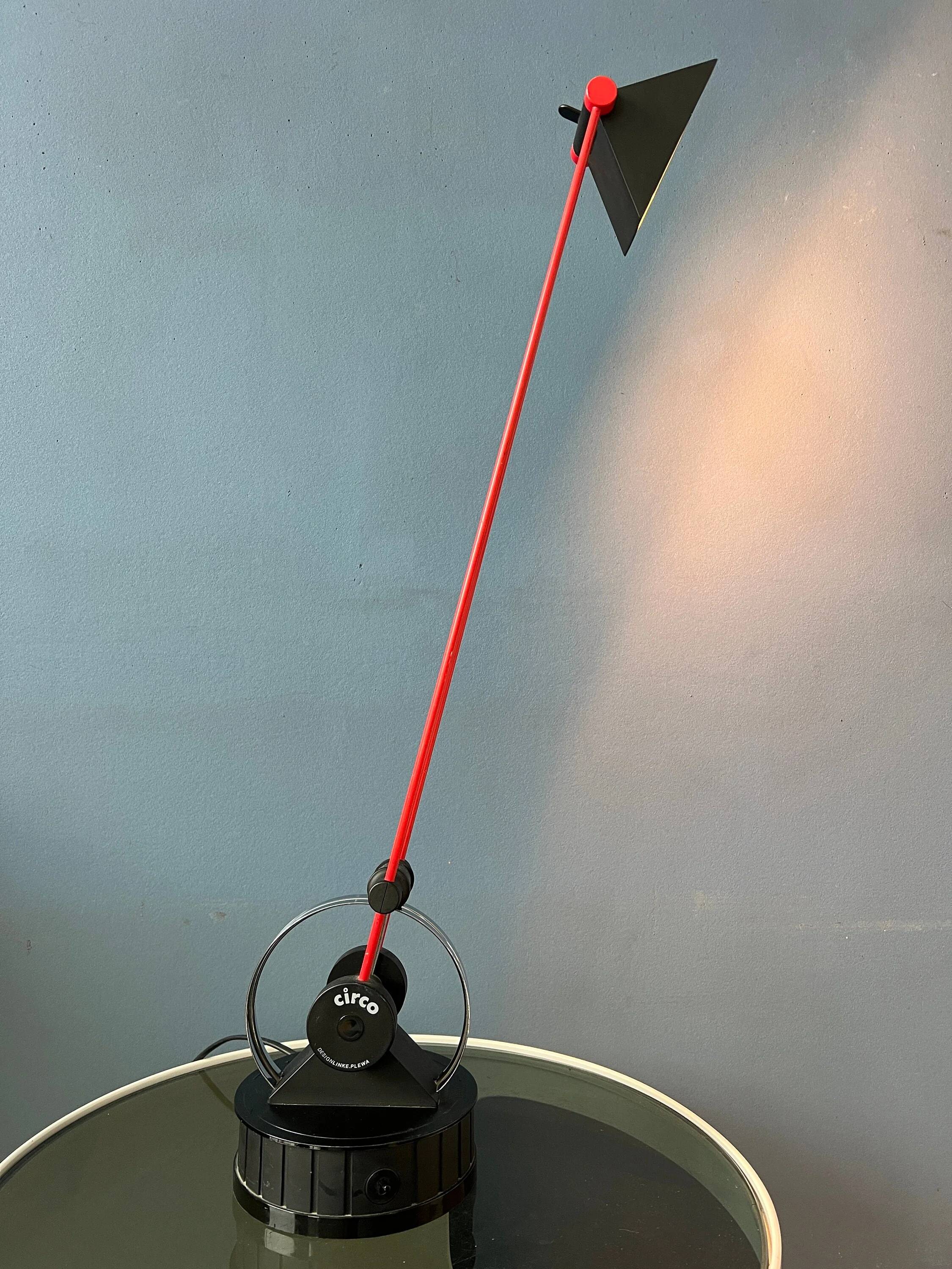 Postmodern table lamp Circo from the 1980s by Linke Plewa for Brilliant AG