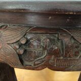 Carved wooden corner sellette