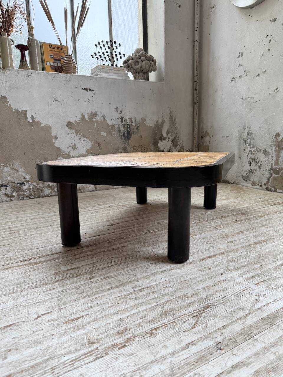 Capron “herbarium” oval coffee table