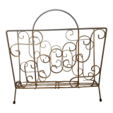 Vintage magazine holder in brass 60s