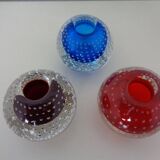 Italian candleholders in Murano glass, 1950s, set of 3.