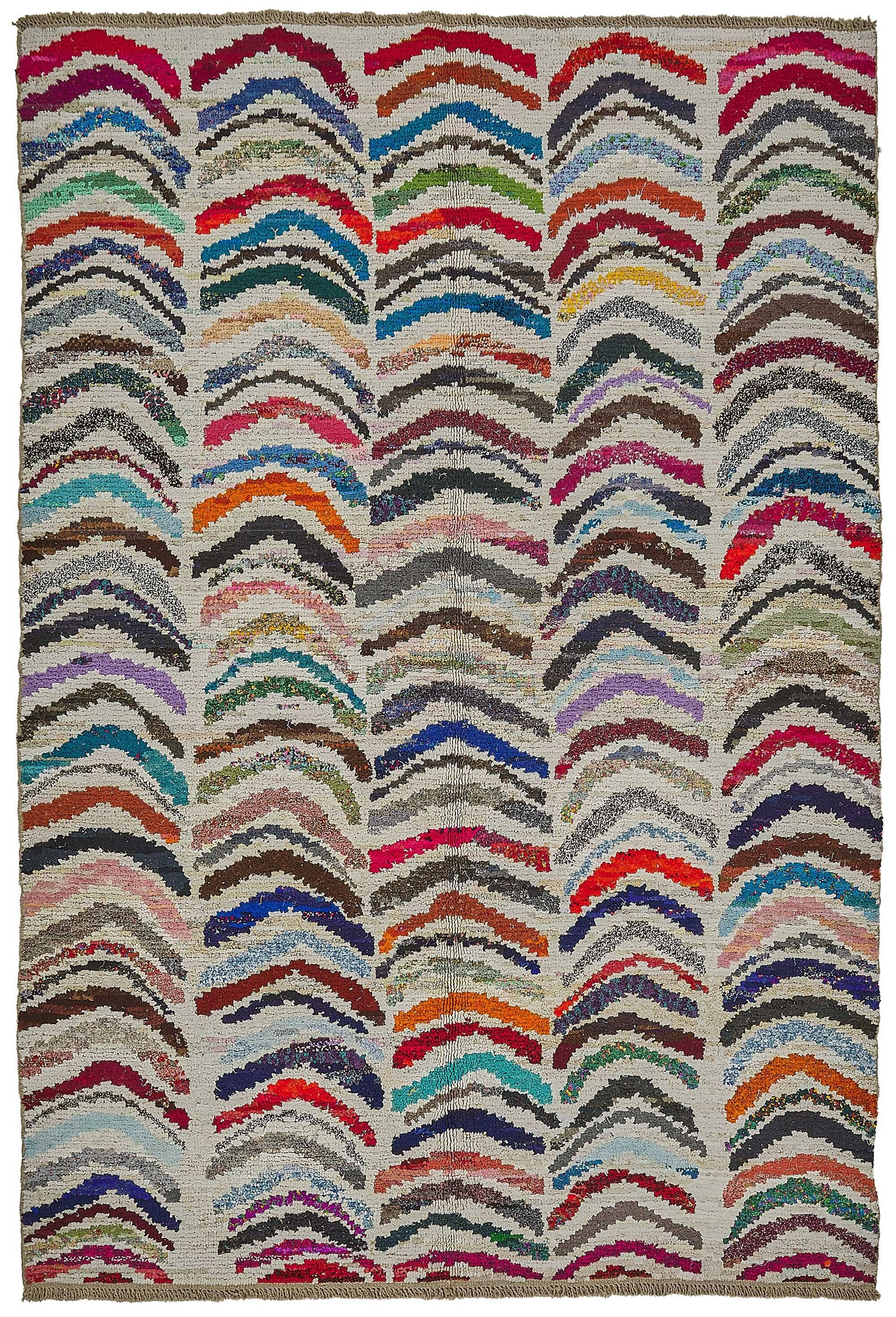 Handwoven Turkish Recycled Boho Rug 200 cm x 294 cm