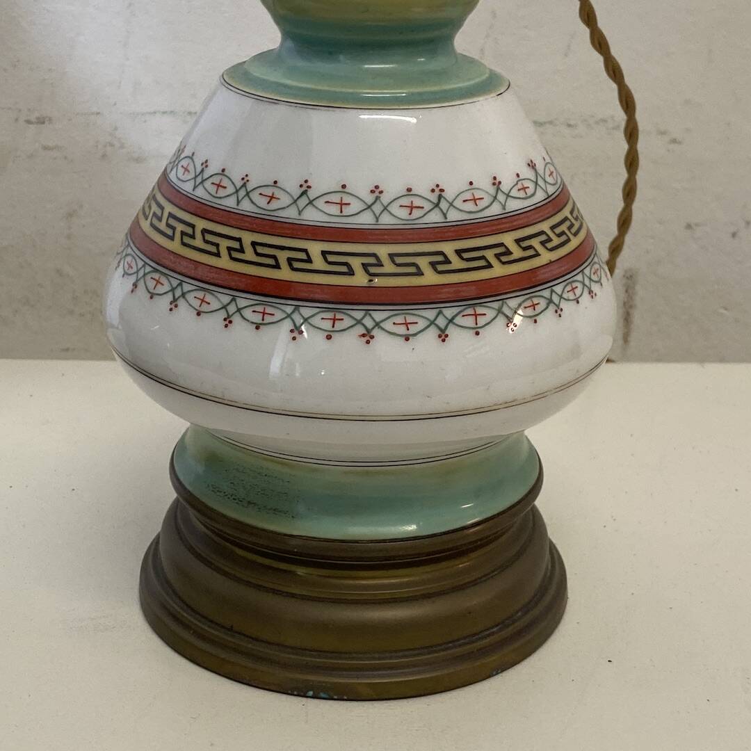 Pair of 19th century porcelain lamp bases
