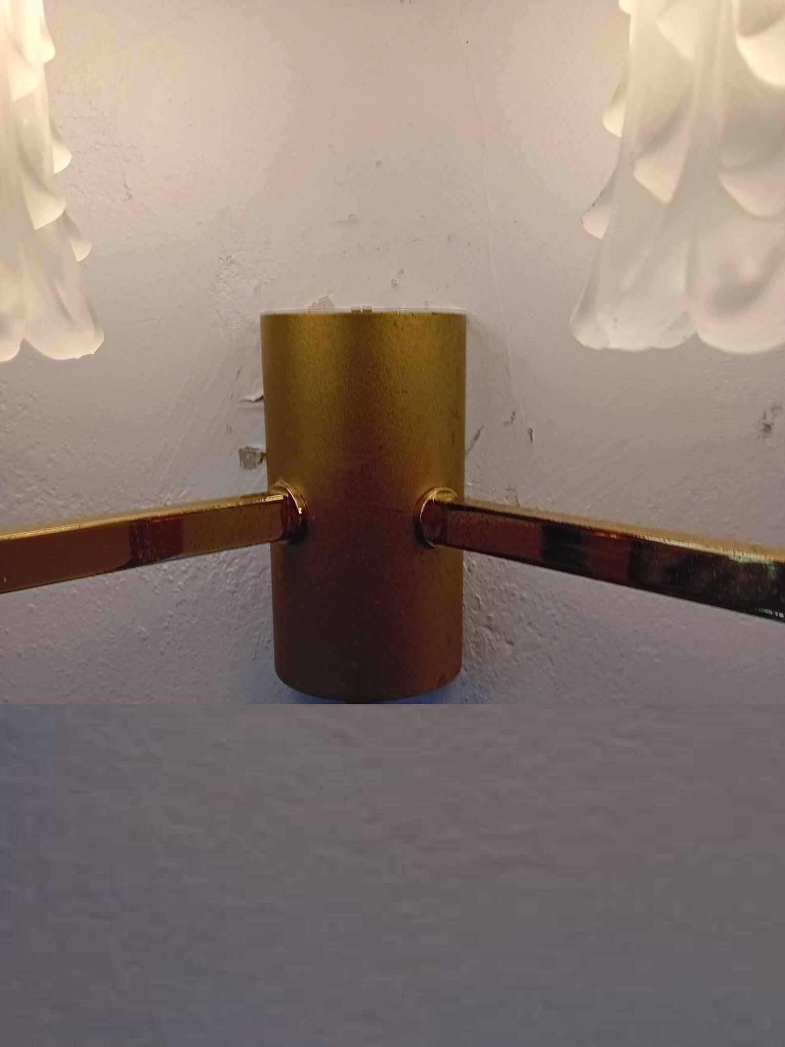 Pair of maison lunel paris france wall lights with 2 lights