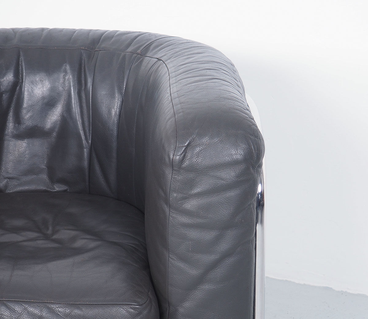 Italian Leather Onda Armchairs from Zanotta, 1980