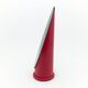 Vintage fuchsia lipstick-style plastic and glass mirror, Italy, 1970s