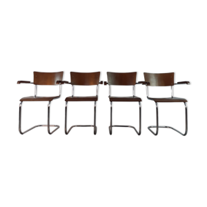 set 4 chaises Cantilever