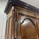 18th century walnut castle wardrobe - fully removable
