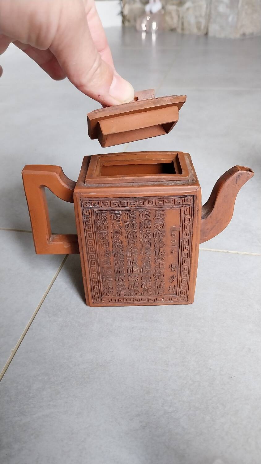 Yixing fine stoneware teapot