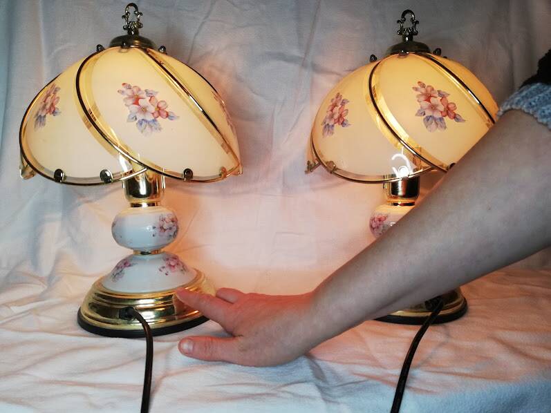 Pair of bedside lamps