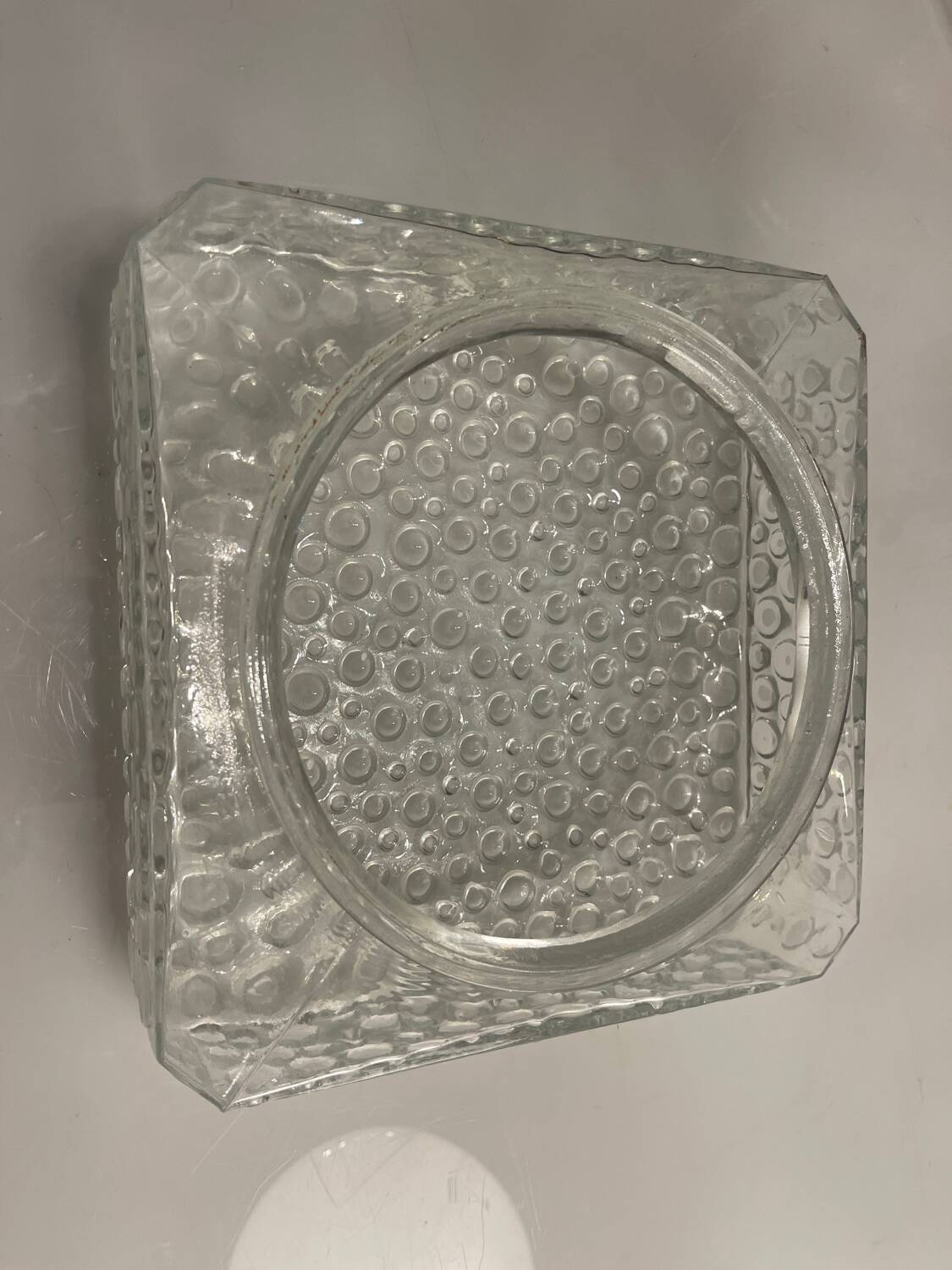 Mid Century Bubble Hustadt Crystal Glass Sconces Set of 2