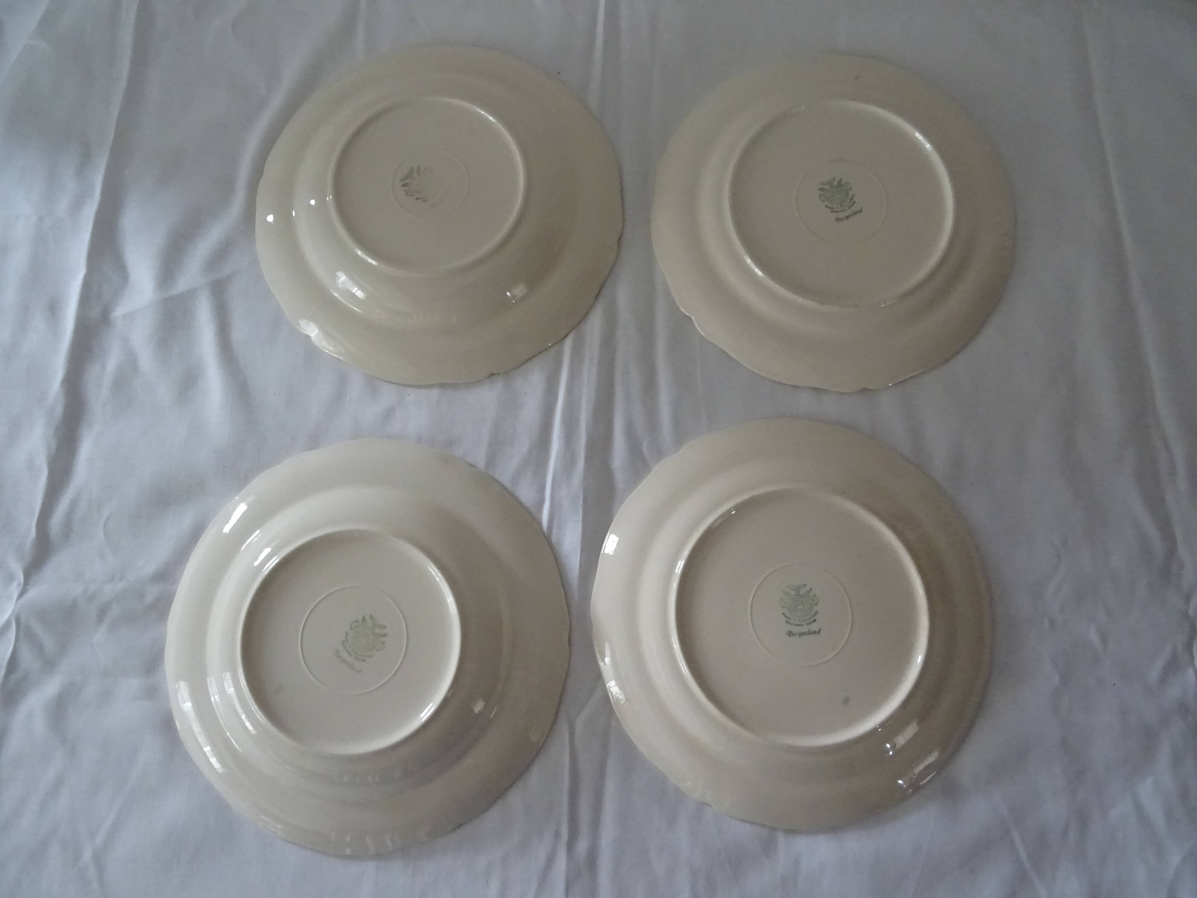 4 plates earthenware 453112 villeroy & boch burgenland blue