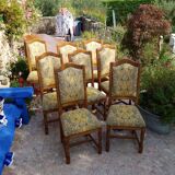8 upholstered chairs
