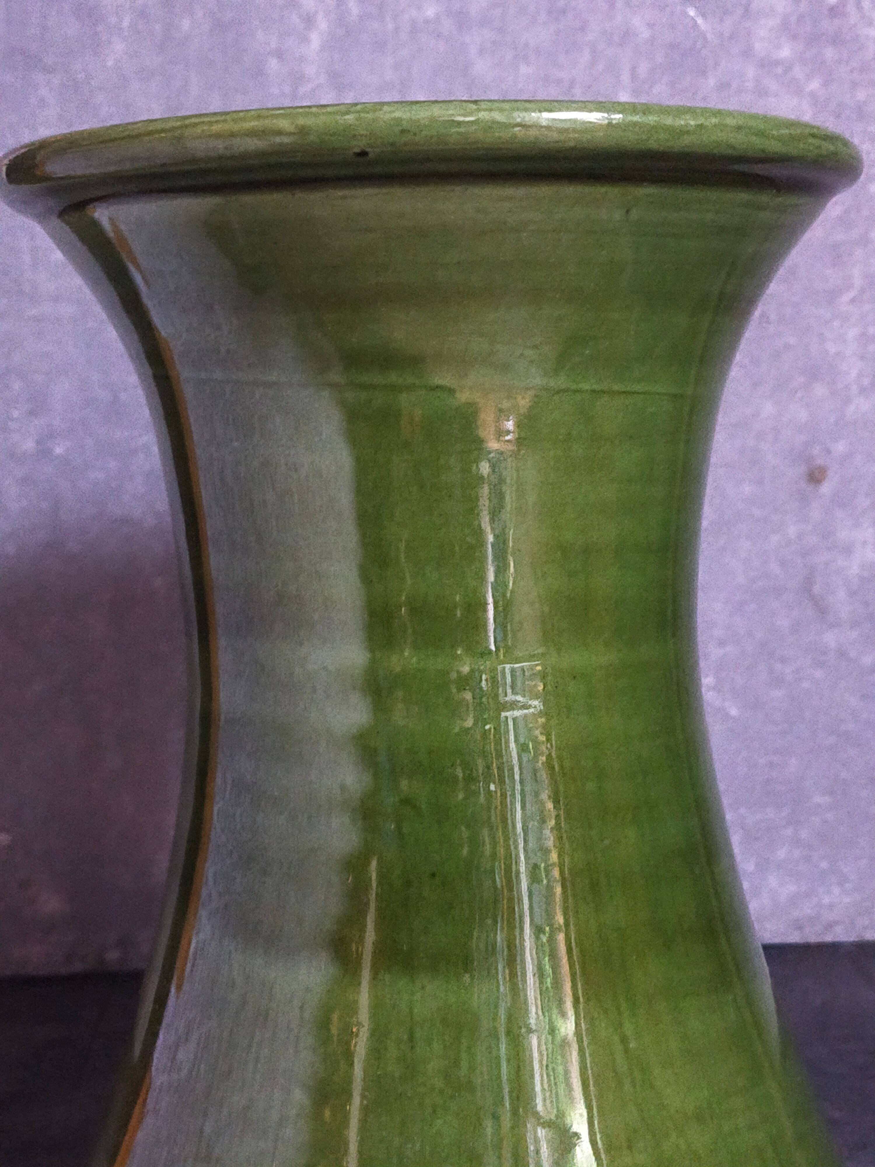 Vintage ceramic diabolo vase from the 1950s