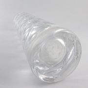 Vase cylindrique facetté en cristal des années 60/70