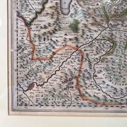 Geographical map of Savoie by Johannes Janssonius, engraving from the 17th century.