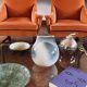 Mid-century Modern spherical gres vase, Franco Bucci Italy ca. 1970