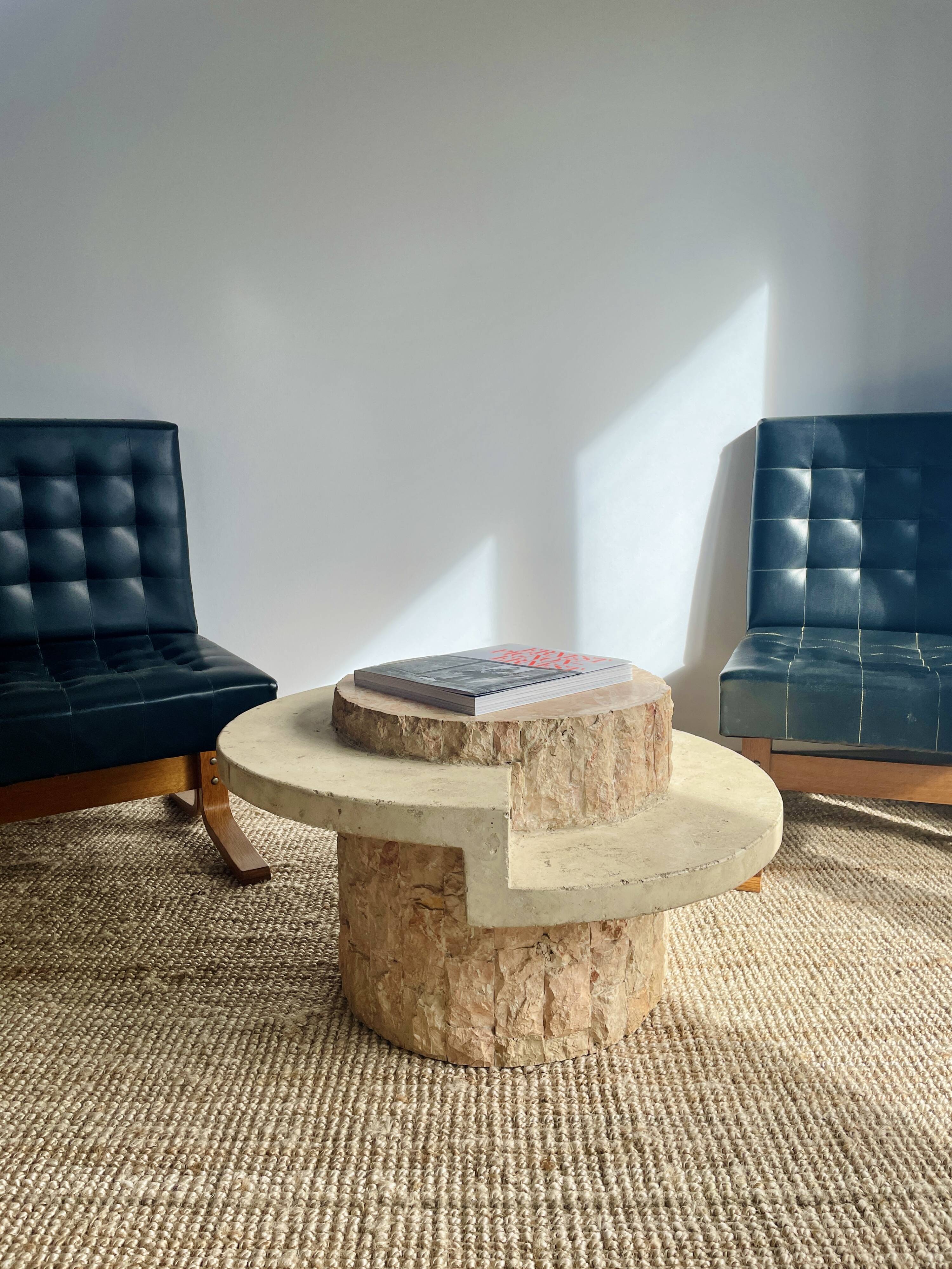 Table basse en travertin magnussen ponte