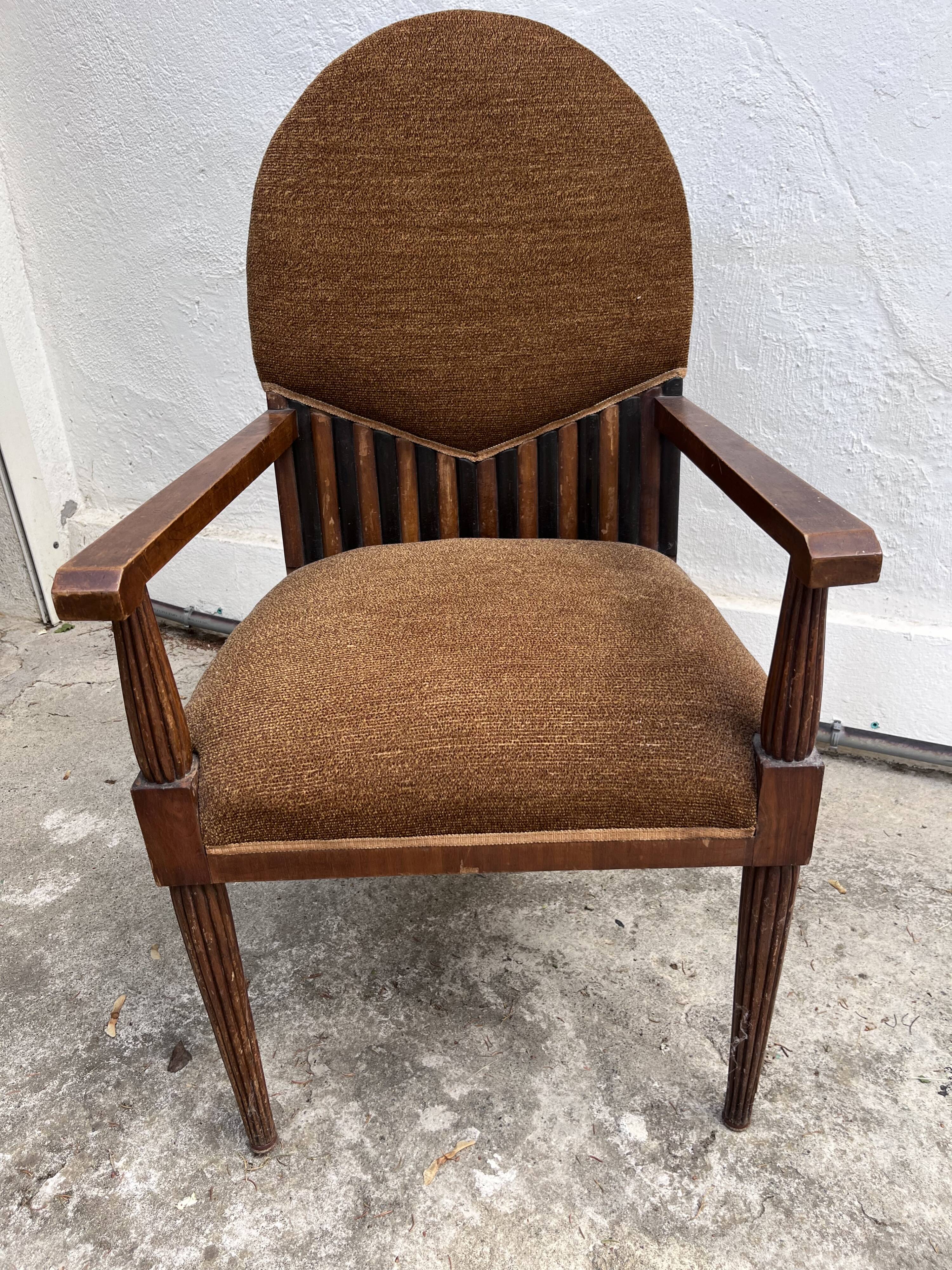 Salon Art Déco 1930 – 2 fauteuils et 4 chaises