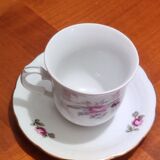 Fine Bohemian porcelain coffee service