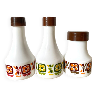 Mobil opaline oil and vinegar bowl, 1970s
