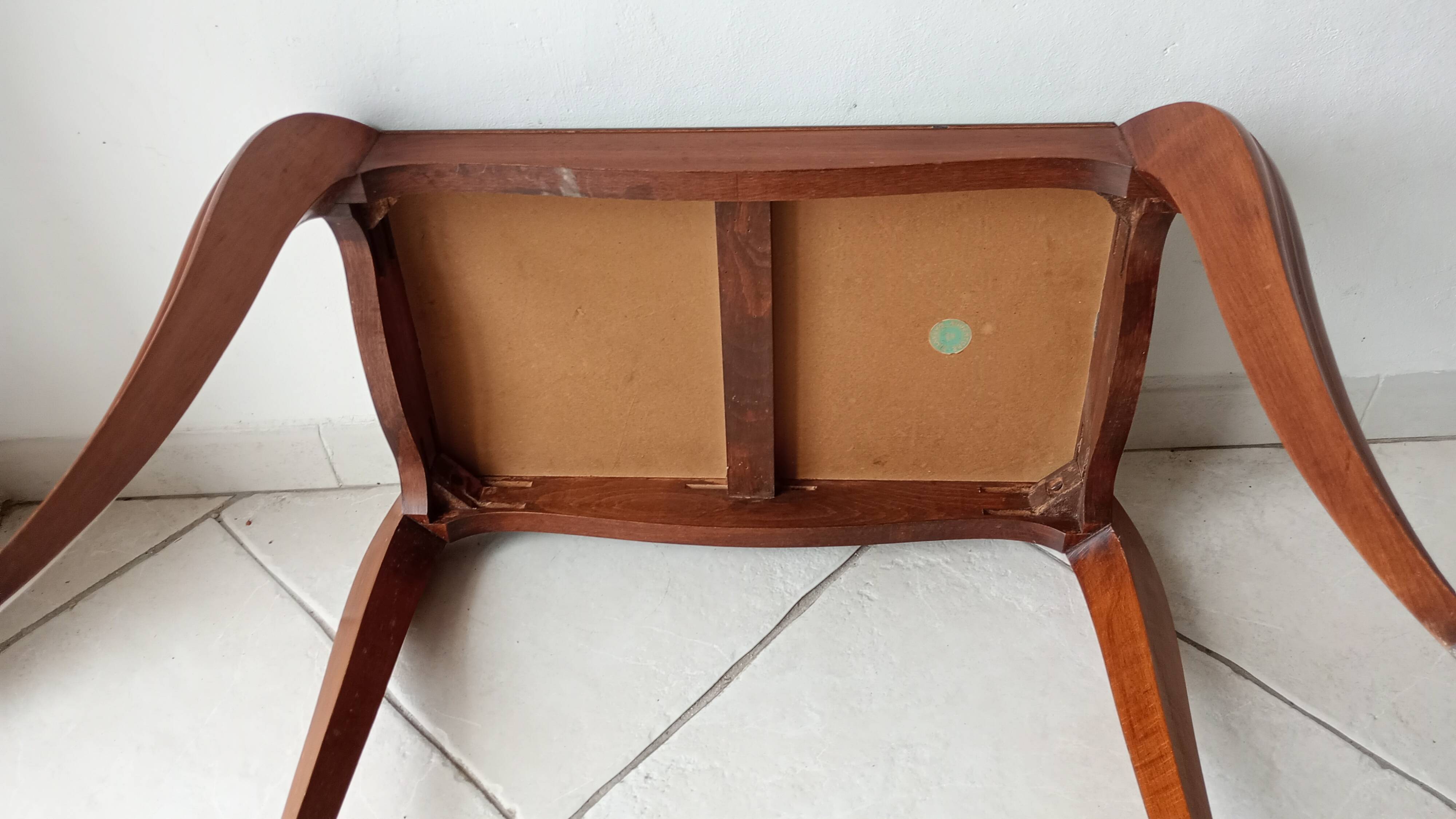 1950s mirrored coffee table