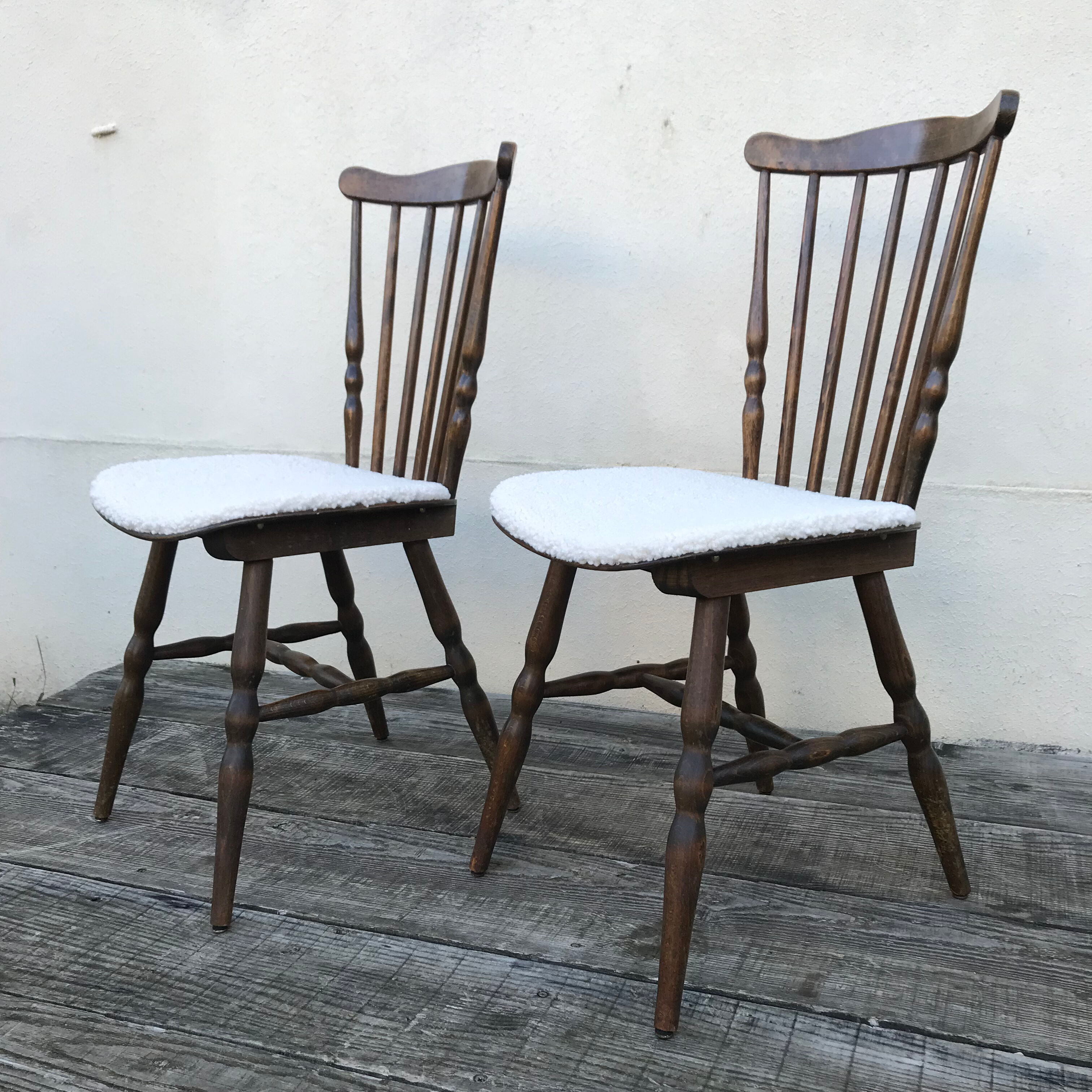 Paire de chaises baumann vintage 1960