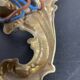 Paire d'appliques murales en bronze chandelier, style classique, Louis XV