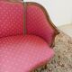 2-seater sofa bench Louis XV walnut from the 19th century