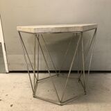 White marble table