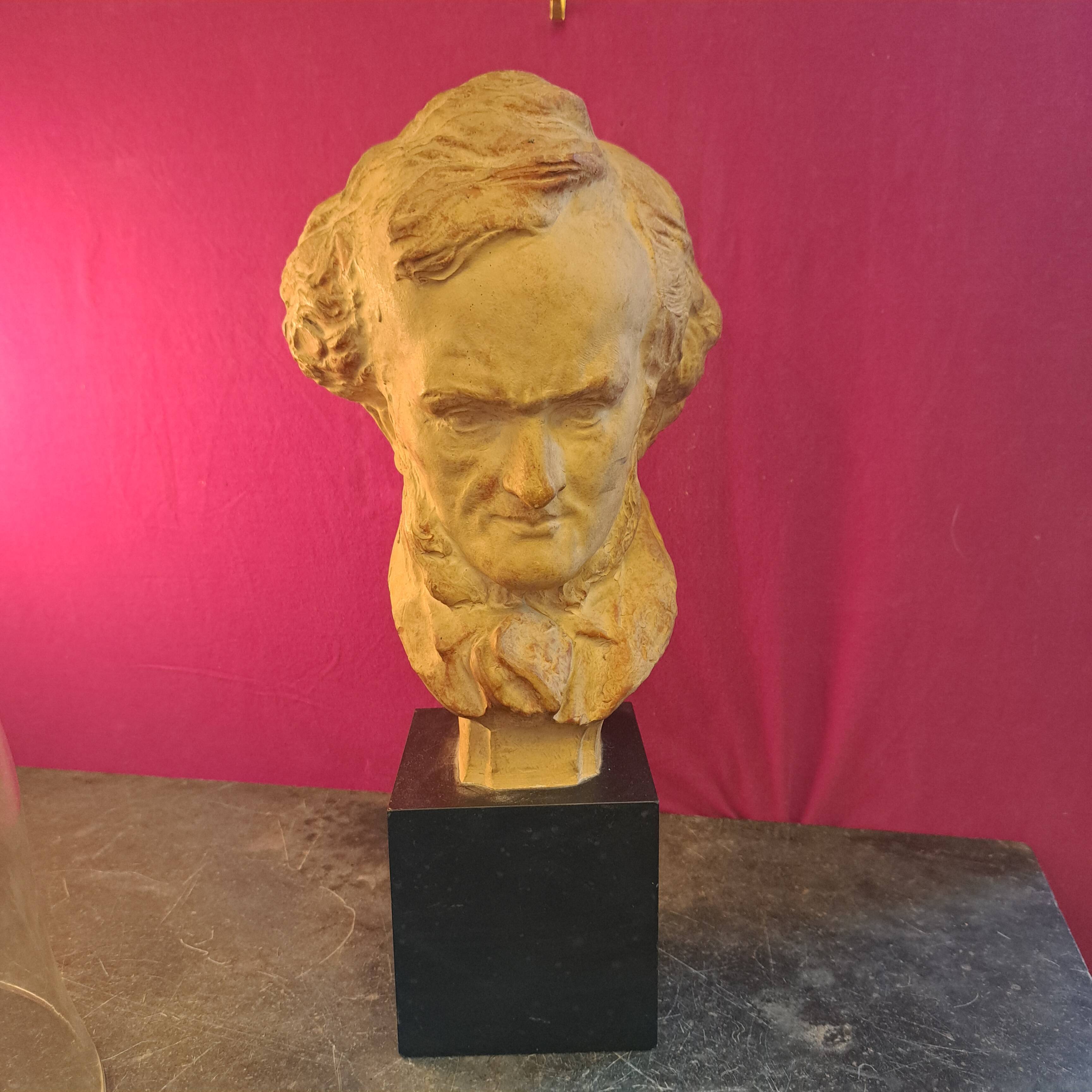 Terracotta bust by F. Cian